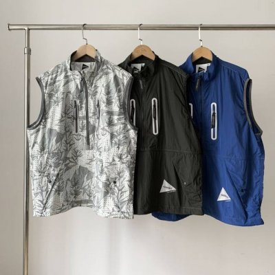 纯原臻品 原厂跟单 Gramicci X And Wander Guj5-S3001 小野人联名款反光三角标Logo军版尼龙夹克马甲 户外运动休闲登山露营徒步攀