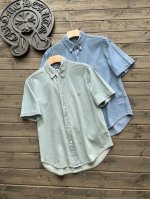 ralph Lauren 拉夫劳伦男装 经典版型牛津布短袖衬衫Rl11970 全网独家！Polo 保罗拉夫24春夏新款男士纯棉牛仔布短袖衬衫！原厂订单剩余少量！