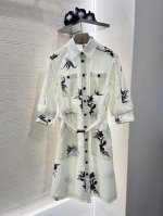 moncle*新品 印花短袖衬衣裙