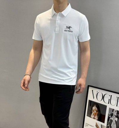 Arc‘Tery*X始祖-鸟25S夏季男士休闲polo，经典款式.颜值代表作，胸口3D精致绣花画龙点睛.衣身采用高科技无缝工艺.客供丝光珠地棉面料，具有良好的垂