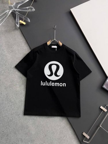 Lulu* 2025Ss爆款310G纯棉双纱爆款现货四季系列短袖 简约基础衣橱神器 休闲百搭必备款 做工走线质感一流 两色推荐 白色 黑色 独家版型测试上身无解