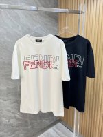 Fendi 芬迪 2025春夏新品 三标齐全 圆领短袖T恤 好货不用过多介绍 看细节 专柜码数：M-Xxxl 175 140建议L