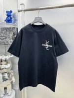 ysl 圣罗兰 Slp 高克重 2025夏季新款印花钉珠字母Logo最新品短袖 Dd 专柜同步有售，原单狠货，时尚进口原版科技面料，上身舒适透气，原版定制五金辅