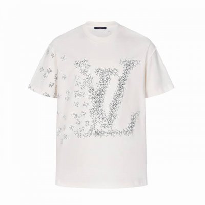 顶级最高版本 Lv路易威登Louis Vuitton 驴家1V 经典小飞机图案圆领半袖T恤短袖 男女同款 情侣款 宽松版型 最高版本 原版面料 高版本 高品质