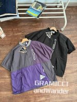 Gramiccix And Wander联名 男士运动T恤Guj4-S3001-M 线上1800+ 可以作为一件短袖风壳使用的Ett，有抗撕裂尼龙和塔夫绸尼龙拼