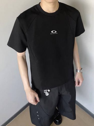 款号 Wkd47 balenciaga 巴黎世家2025Ss 环形Logo印花短袖T恤 情侣款 把Cleanfit极简风玩到这么高级的只有它了 甄选280G空气