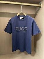 gucc 2025春夏新品 优选特定原版开发双股精棉平纹面料 上身挺阔舒适度佳 外穿内搭随意搭配 男女同款夏日必备 3尺码S-Xl