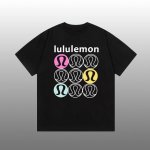 lululemon 露露 印花Logo百搭潮流短袖T恤 吊牌 领标 水洗唛 三标齐全 高端26S双纱面料男女同款 尺码：S-Xxl 颜色：黑色，白色