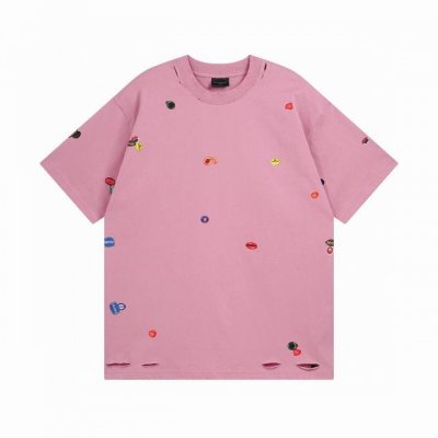 Balenciaga 巴黎世家2025 Ss 水果图案Vintage满身压印洗水磨烂做旧短袖T恤 本市场No.1的质量 真正天花板品质 全部原版开发注意细节图