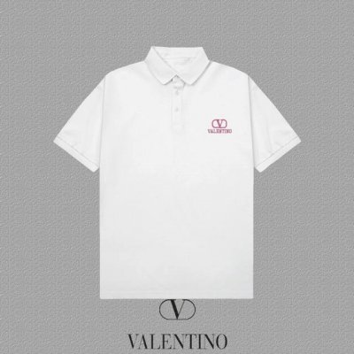P120 [Valentine 华伦天奴] 2025Fw短袖翻领Polo衫 颜色：黑色 白色 尺码：S-Xxl