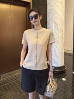 B家B家新款圆领短袖T恤 款号:62140 黑色 白色 杏色 s-M-L-Xl-Xxl