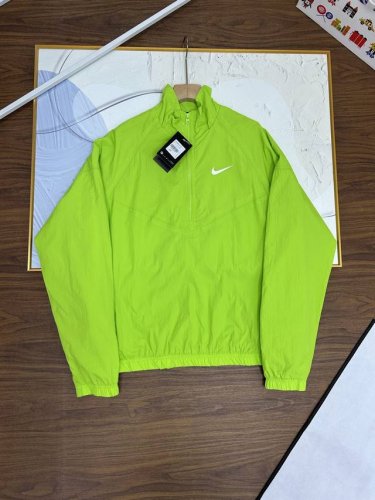 实拍细节图 160，2025春秋新款Stussy. Nike斯图西联名耐克钩子半拉链休闲情侣运动防风冲锋衣风衣外套官网同步精准印花 原版五金定制Logo拉链高端
