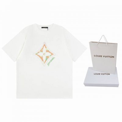 顶级版本.官网品质 Louis Vuitton*路易威登 Lv 四叶草花卉3D短袖T恤 采用原板独家定制260克32支双莎纯棉面料 质感非常柔软舒服 %区别市场