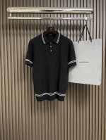 Zegna 杰尼亚 2025Ss早春新品男士条纹提花针织短袖polo，质地保暖，触感又柔软细腻、但型态又笔挺有型！细节、奢华极致 完美演绎高品质品相。客供定制原