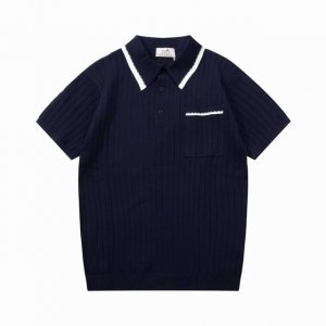 120 Hermes 爱马仕 拼色 口袋 针织Polo衫 升级，灵感源自八十年代复古 原版面料 官方同款 Polo衫 定制 网纱毛衣针织面料 手感非常舒服 春夏