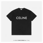 cèLine 赛琳 23Ss Cl字母印花短袖 面料采用26支精梭紧密赛络纺约 G，极致简约风＋质感丝滑，印花采用人工胶浆印花，定制超细网版菲菻，人工手动3次来