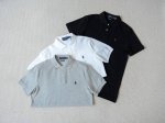 顶级polo Ralph Lauren 24Ss 拉夫劳伦夏季双扣珠地网眼 polo衫 颜色：黑色 白色 灰色 尺码：S M L Xl Xxl 尺码表 S M