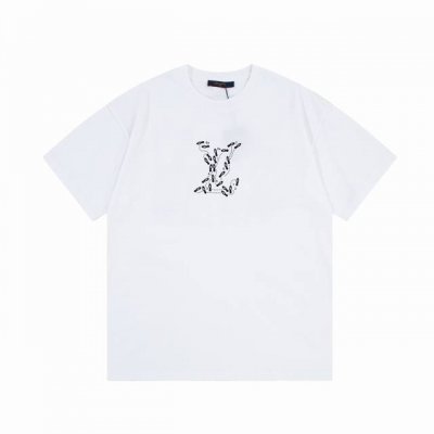 Louis Vuitton 路易威登 特殊部门 最强员工 大Logo标识精致升级，灵感源自八十年代复古刺绣 原版260克面料 官方同款 短袖T恤 同缸染面料 手