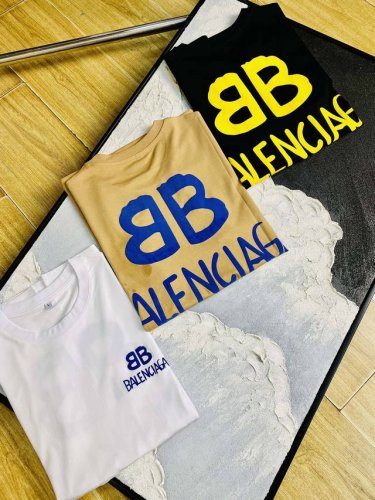 官网同款可穿205斤 巴黎世家Balenciaga 原单品质 2025最新款短袖 精选专柜订制顶级双丝光棉进口面料 所有细节做工完美1比1复刻 还原正品百分百