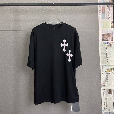 B48 chrome Hearte 克罗心Ch 25Ss迈阿密限定梵文龙年限定印花T恤短袖 轻奢主义男女日常通勤穿搭必备单品正确版本欢迎对比详细特征 280克1