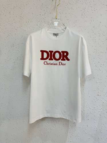 D1030 Dior 2025春夏新款首发专柜最新款短袖圆领T恤印花 -面料：260G双纱纯棉短袖，配套320G纯棉罗纹 原版面料 官方同款 男女同款 - 颜色