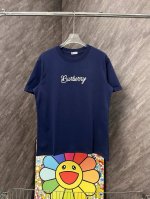 巴宝莉士兵冲浪板植绒圆领短袖 Burberry官网Zp同步新款T恤 面料采用32支双纱280克高克重纯棉面料 同缸定织定染原版同色螺纹 进口机器植绒发泡印花工艺