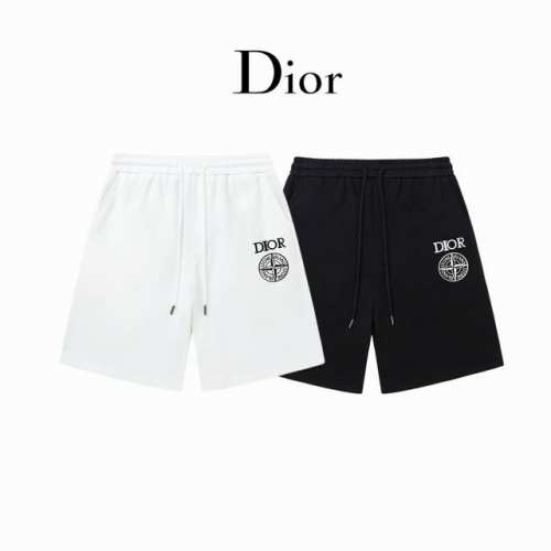 Dior迪奥联名石头岛 激光立体凸胶工艺短裤 定制毛圈面料 白色 黑色 Xs-L
