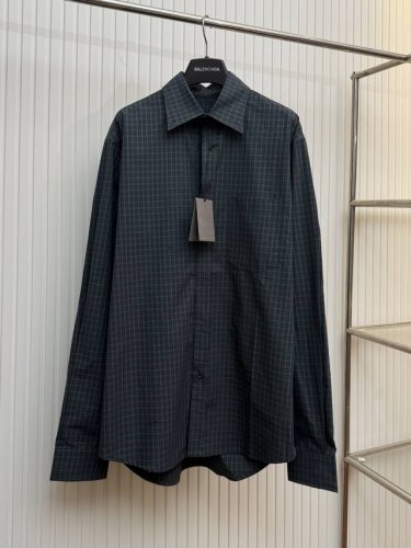 bal 巴黎25Ss格纹翻领长袖衬衫 Size：S M L Xl