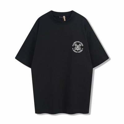 Blcg巴黎世家25Ss剪刀标语短袖 原4,600购入，采用特定重磅16S230G精棉平纹针织定染对色面料，定织十字拉架罗纹对板同缸染色确保无色差，遵循原版工艺