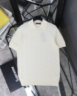 Dolce&Gabbana杜嘉班纳针织短袖T恤polo衫 对色定染毛料、翻转标识提花、柔软洗水工艺 Os宽松版型包容各种身材，无论男女上身都超级好看，高水平做工