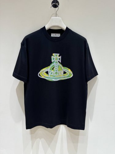 新品 西太后原单纯棉短袖T恤，贸易公司渠道货，100%真品！新锐设计师潮牌，25年早秋新品，Ins及小红书时尚博主各种穿搭示范款！！ 客供埃及进口顶级面料，独特