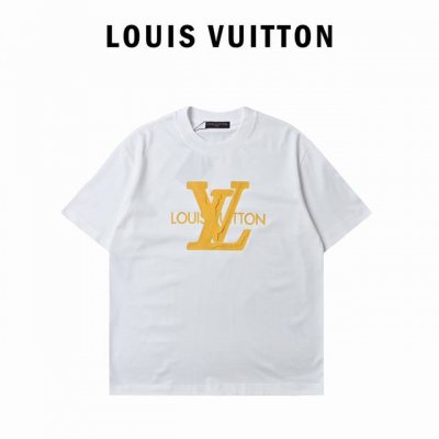 Louis Vuitton 路易威登 2025新款立体字母印花Logo情侣款短袖T恤 原版面料 数码直喷印花工艺 网红明星同款 高版本 高品质 面料采用320克