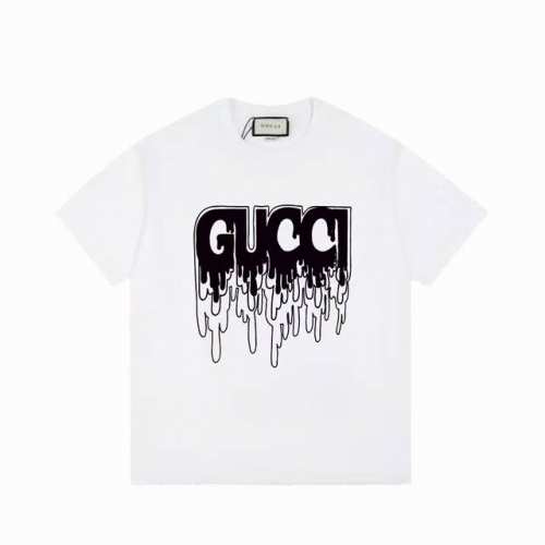 上新款号：G773 Gucci 古驰 标识Logo字母印花百搭短袖T恤男女同款 吊牌 领标 水洗唛 三标齐全 定织定染260克精梳棉面料 尺码：Xs-L 颜色：