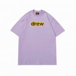 drew 笑脸短袖T 字母款 #802 定织定染32支230克双纱棉面料 进口胶浆印花，领口纯棉螺纹定制，不易变形，可区别市场版本，开模定制新款吊牌 水洗标 原