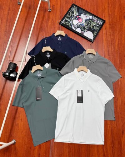 原单品质 Lululemon 露露夏季男士休闲短袖polo 男士日常通勤穿搭，Lulu夏季男士舒适有型休闲polo衫，经典的翻领polo版型，简约百搭，休闲商务