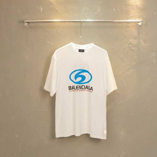 款M56 巴黎 Balenciaga 巴黎世家 Ss 模糊Logo直喷印花短袖T恤 正确260G定染双纱面料 进口直喷机器环保材料印花 字母立体清晰 效果立体