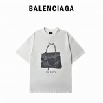 Balenciaga 巴黎世家 25Ss 包包印花短袖 官网品质 早春夏季最新巴黎世家单品 简约却不失奢潮范儿 采用32支足纱双265克纯棉，1*1双纱十字罗纹