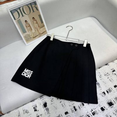 强烈推荐Dio*25年夏季新款收腰显瘦百搭时尚半裙 Miss Dior设计 高级定制系列 灰色黑色Sml