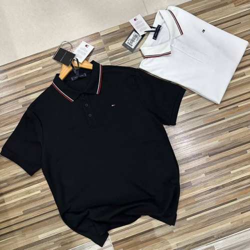 上新 Tommy Hilfiger汤米万针刺绣情侣款男女同款翻领Polo衫打底衫商务时尚简约风Polo衫高端面料男士短袖Polo衫青年商务正装短袖Polo衫力荐
