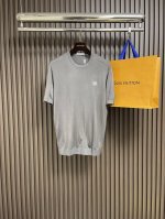 Loewe 2025Ss夏季清凉透气天丝莫代尔针织短袖T恤，天丝提供衣服高级质感光泽度 强力吸湿透气性 优雅垂感 莫代尔贡献极致柔软弹性和亲肤 两者1+1大于2