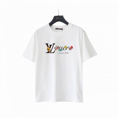 实拍细节图 +尺码表 Louis Vuitton 路易威登 小海螺Logo印花短袖 定制260克同缸染面料 手感非常舒服 春夏最新砖柜同步 时尚又个性 超级百搭