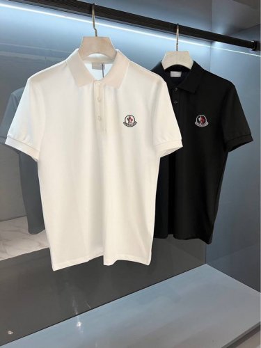 moncler蒙口 小刺绣 2025年夏季男士新款翻领短袖Polo衫，定制面料 透气舒适度高，细节无可挑剔，品牌元素设计理念，体现高品质。手感细腻柔软！呈现休闲