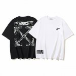 1137# Off-White纯棉260G重磅电路板箭头印花短袖T恤 黑色 白色 S M L Xl