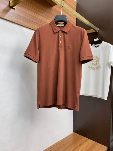 巴宝莉 2025Ss 春夏新品 男士翻领 polo高品质订单 定制太极石纤维 莫代尔混纺面料 刺绣Logo 定制格纹翻领 时尚休闲一体 衣柜必备 尺码:M-3X