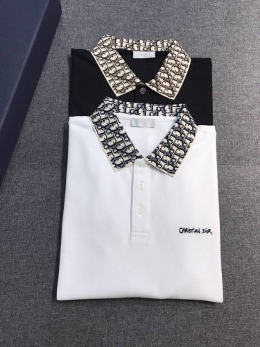 新品 Cd家族男士时装款珠地棉翻领Polo衫，贸易公司洋行货，重磅高级心水之物，25年官方新品，高级秀场系列，超级明星级Top爆款单品！ 颇具Cd家族美学风格的