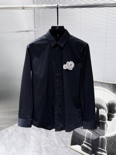 蒙口 Moncler 2025Ss新款长袖 衬衫 衬衣，高端版本！专柜定制面料 透气舒适度高，细节无可挑剔，品牌元素设计理念，体现高品质。手感细腻柔软！呈现休闲