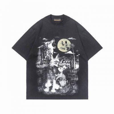 Y11 Drew Full Moon Ss Tee洗水短袖T恤 码数：S-Xl 颜色：洗水黑