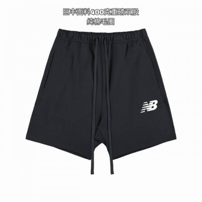 新百伦New Balance基础款印花双股400克纯棉毛圈男女情侣款短裤 面料：独家定制面料采用400G纯棉毛圈面料市场找不到第二家，可以说一条短裤能穿5年毫不
