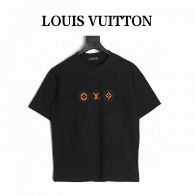 Louis Vuitton 路易威登 Lv 25Ss 硅胶三花短袖T恤 面料采用定制240G 26支特滑双股精棉平纹高密无尘全棉布料。前幅高密度加厚，走线平整，