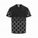 Gucci 古驰 双G印花渐变短袖 情侣街拍的时尚款短Tee，炸街系列 经典再现的双Gg印花Logo设计，一目了然的品p价值直接输出 大Logo的设计款，就是这